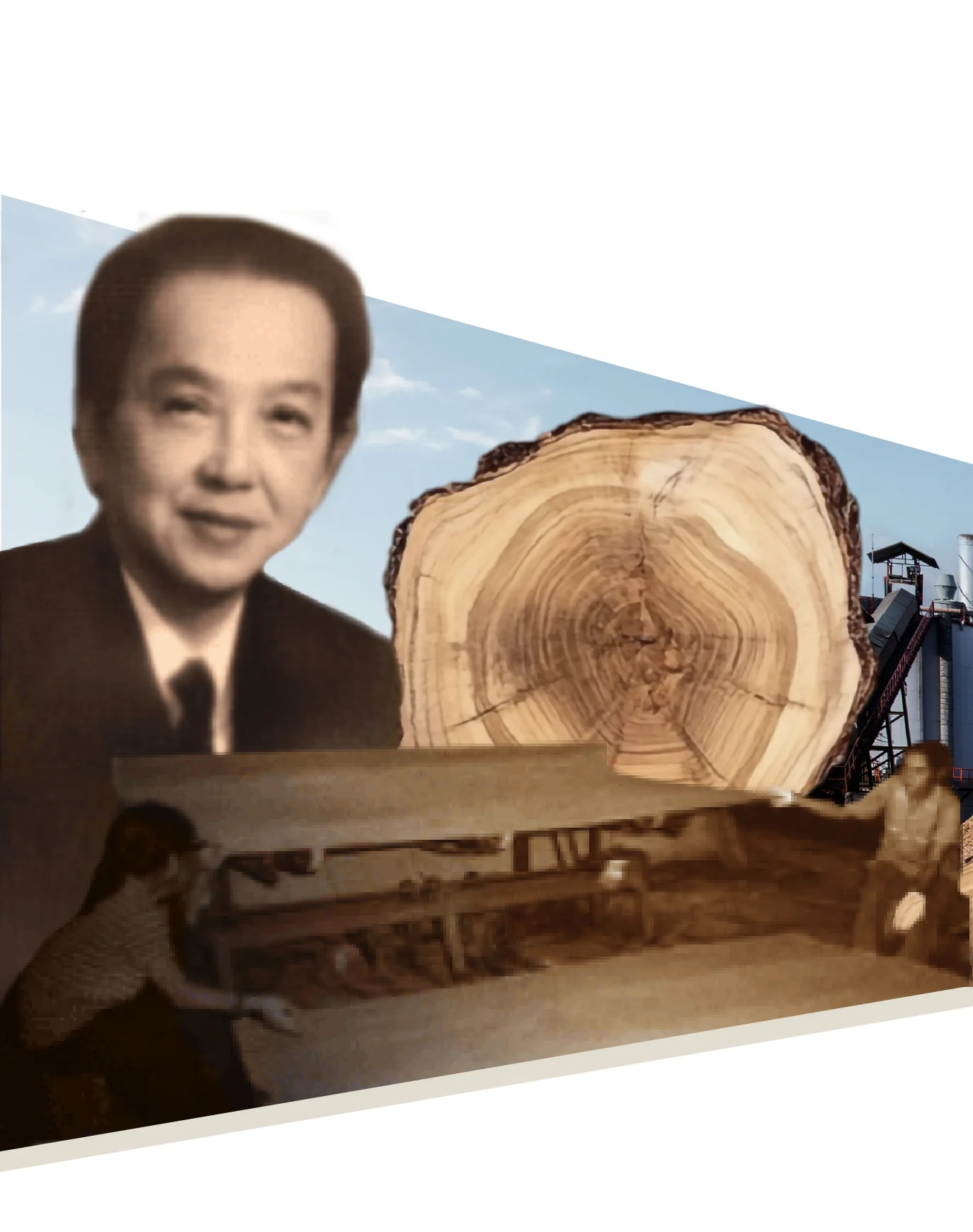 Vanachai founder and the Group's early sawmill operations